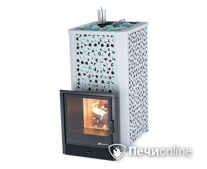 Дровяная печь-каменка ИзиСтим Ялта 35 (Березовый лист), AISI 321 в Копейске